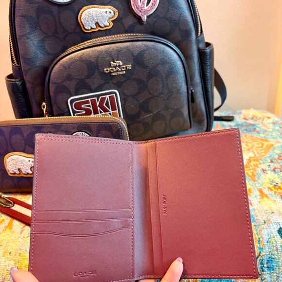 Coach Court Backpack & Accessories in Signature Canvas (Ski Patches) main image 7